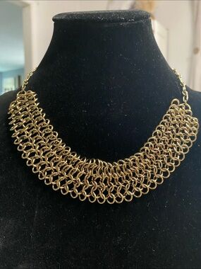 Banana Republic Gold-Tone Woven Multilayer Necklace